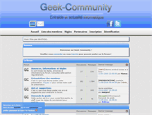 Tablet Screenshot of geek-community.eu